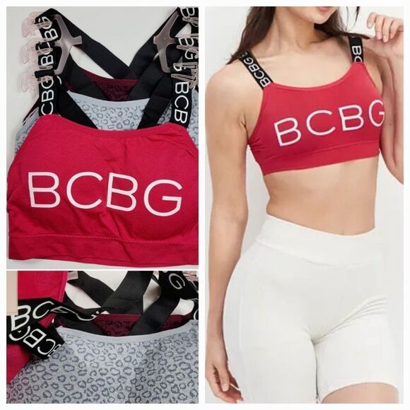 BCBG Sports Bras 3 Pack NWT Small Medium - Picture 1 of 9